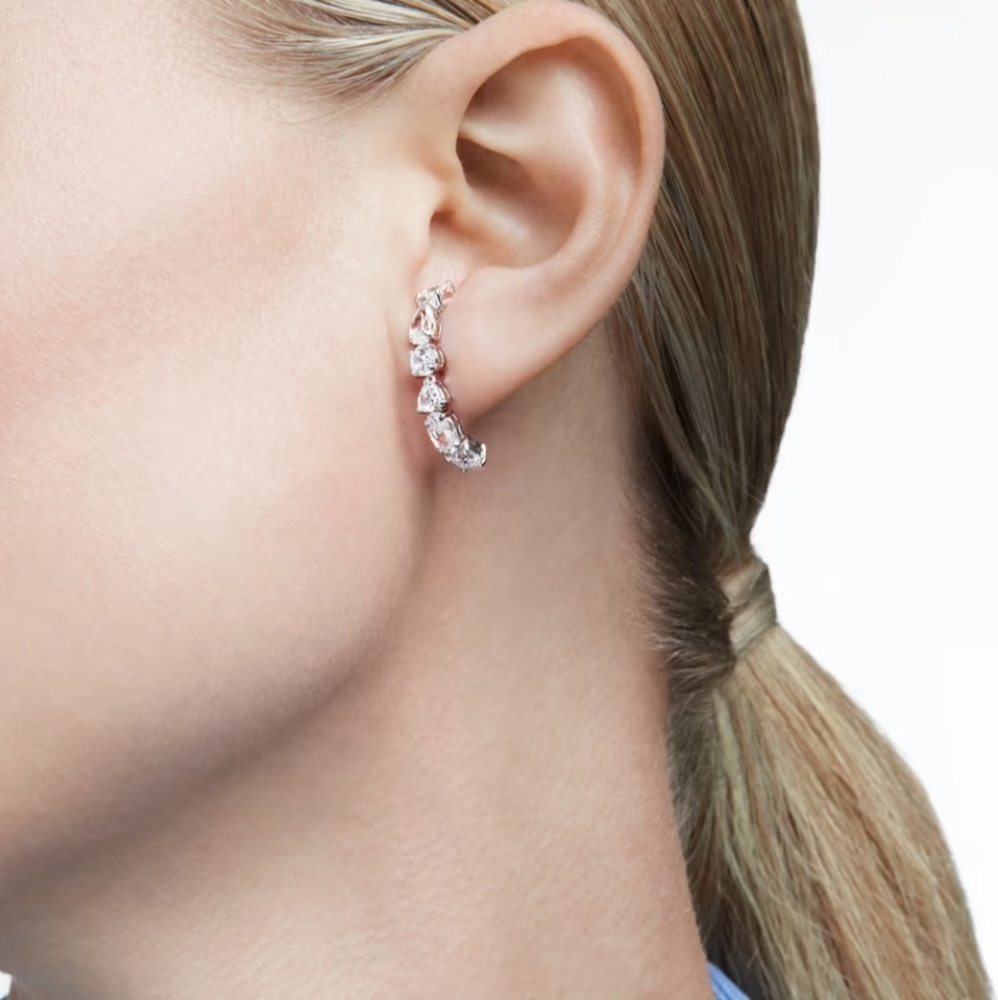 Swarovski Tennis Deluxe ear cuffs